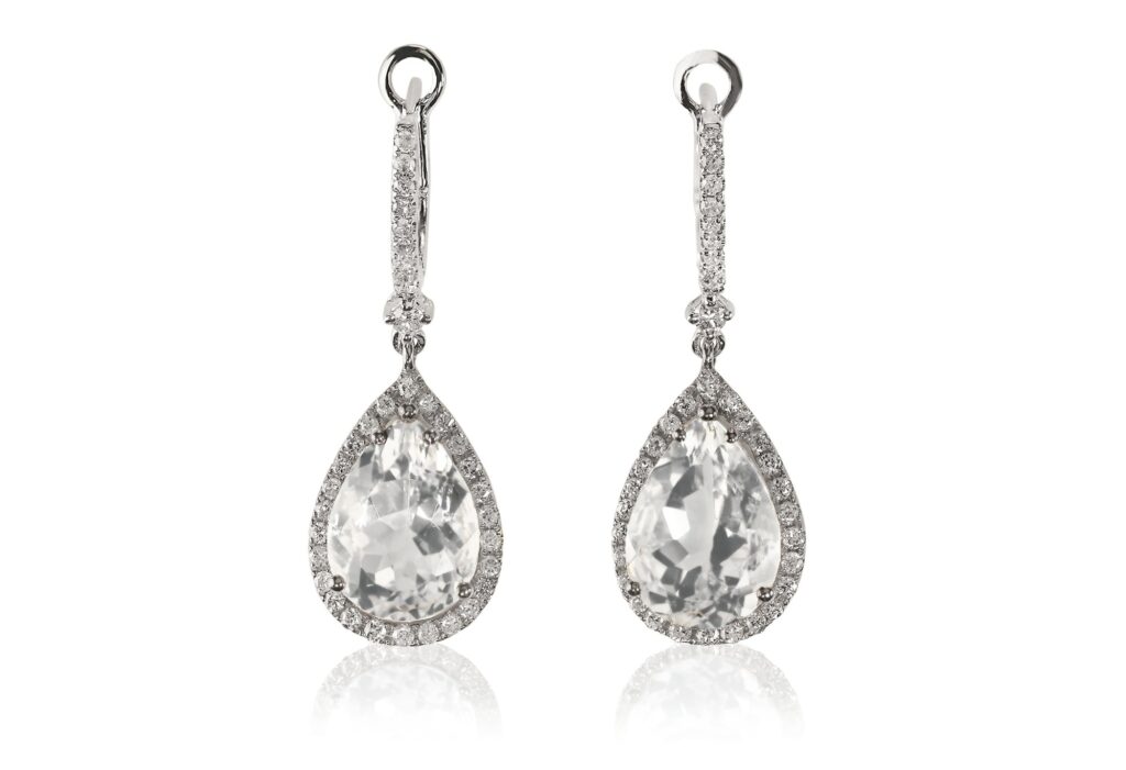 Diamond drop earrings 2